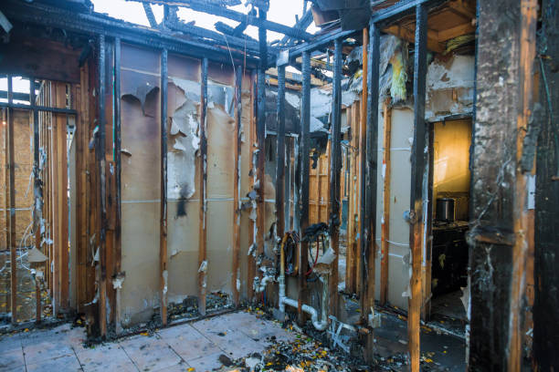 Professional Fire Damage Assessment technician working in Perry, KS